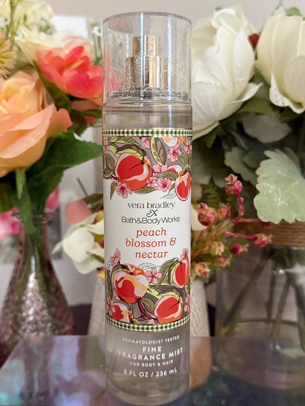 🆕🍑 BATH & BODY WORKS “PEACH BLOSSOM & NECTAR“ FINE FRAGRANCE MIST. BRAND NEW.